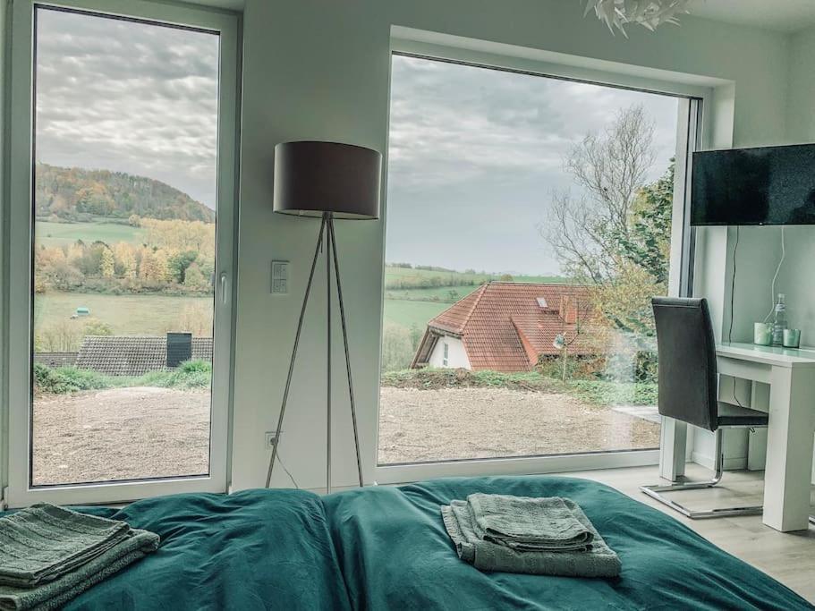 Modernes Doppelzimmer Friedewald Rhoenblick Exterior photo